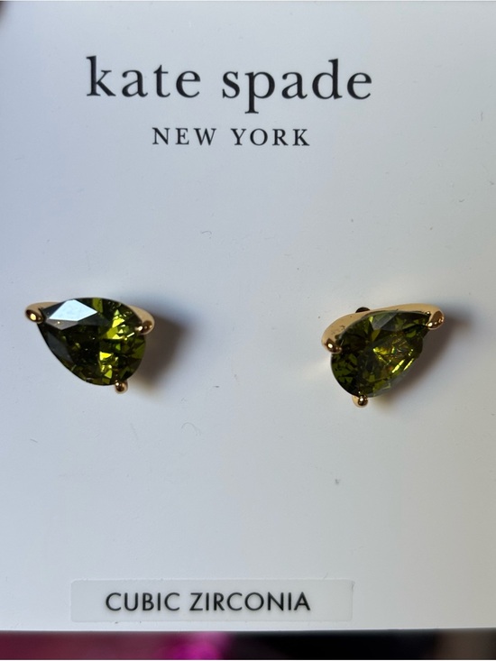 kate spade Jewelry - kate spade Gold Peridot Stud Earrings